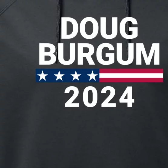 Doug Burgum 2024 Doug Burgum For Presidential Election Performance Fleece Hoodie