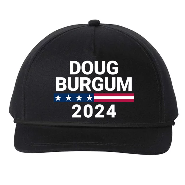 Doug Burgum 2024 Doug Burgum For Presidential Election Snapback Five-Panel Rope Hat