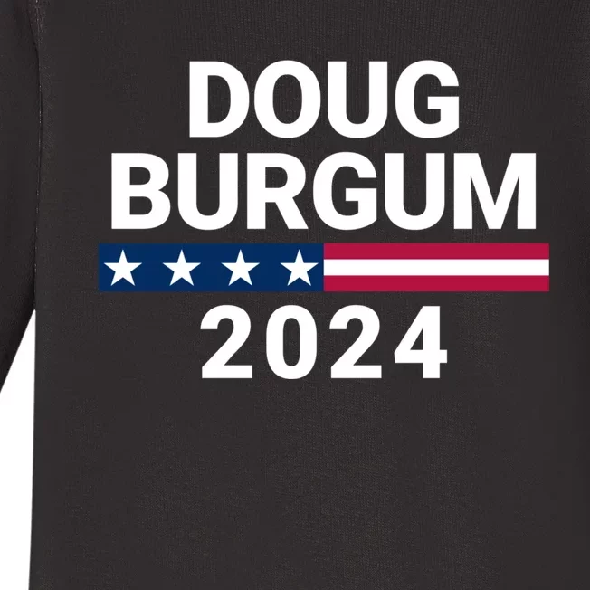 Doug Burgum 2024 Doug Burgum For Presidential Election Baby Long Sleeve Bodysuit