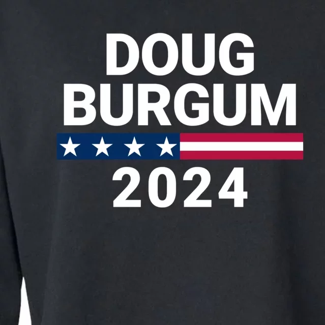 Doug Burgum 2024 Doug Burgum For Presidential Election Cropped Pullover Crew