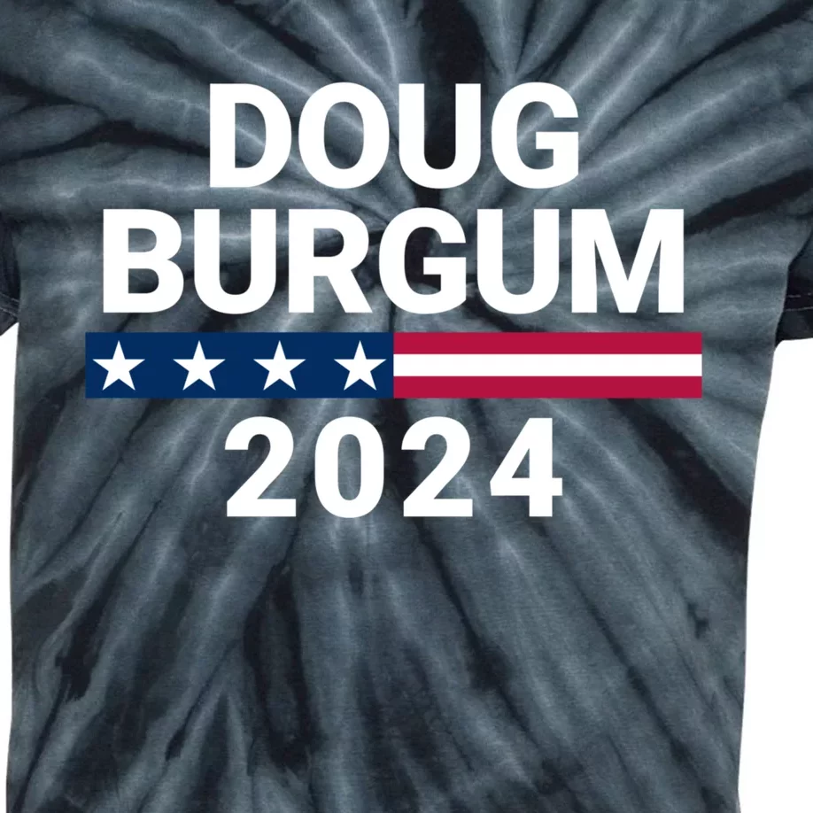 Doug Burgum 2024 Doug Burgum For Presidential Election Kids Tie-Dye T-Shirt