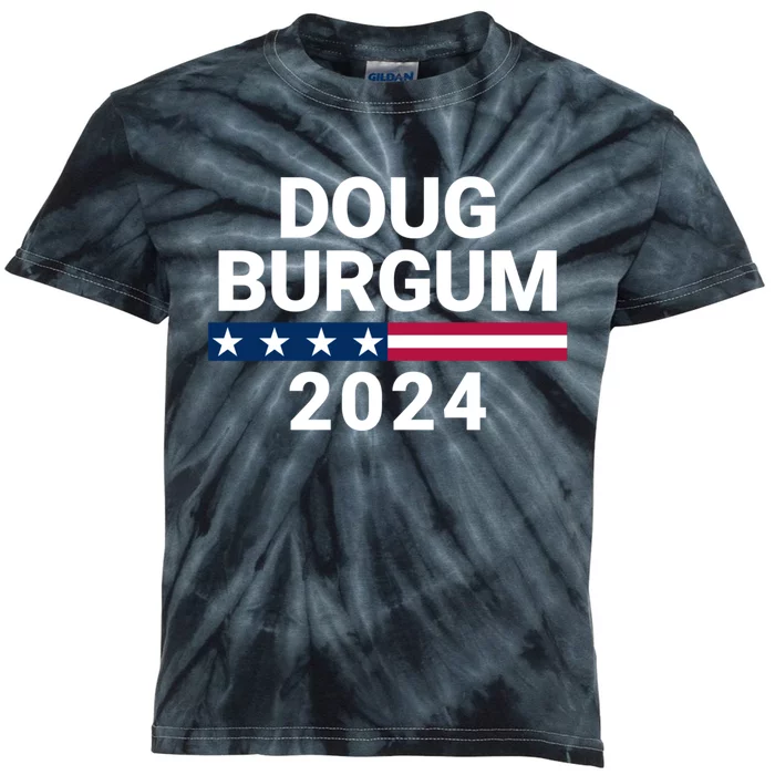 Doug Burgum 2024 Doug Burgum For Presidential Election Kids Tie-Dye T-Shirt