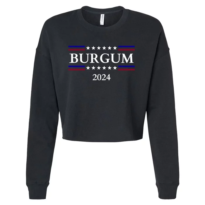 Doug Burgum 2024 Doug Burgum For Presidential Election Cropped Pullover Crew