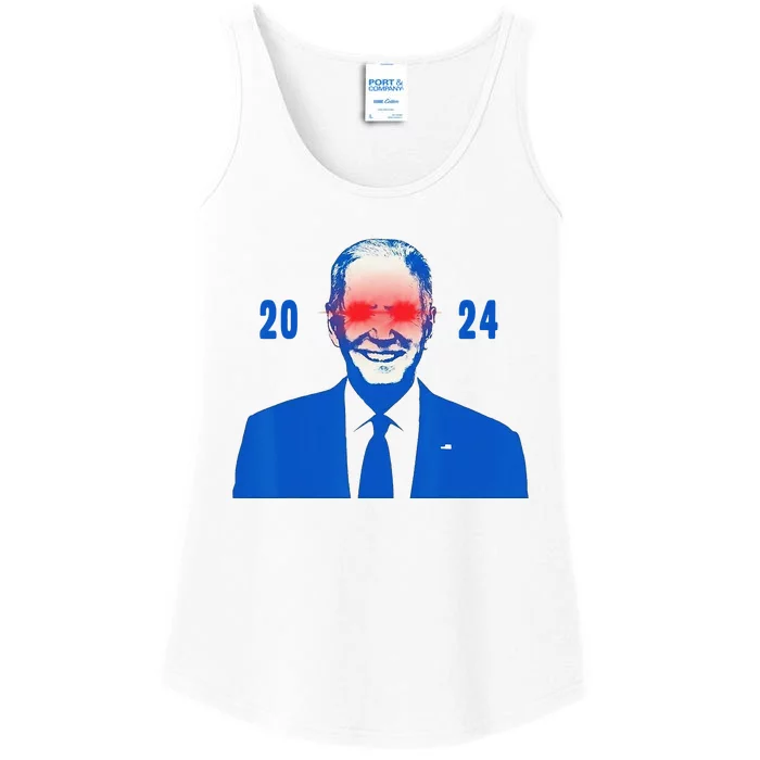 Dark Brandon 2024 Biden Funny new campaign Ladies Essential Tank