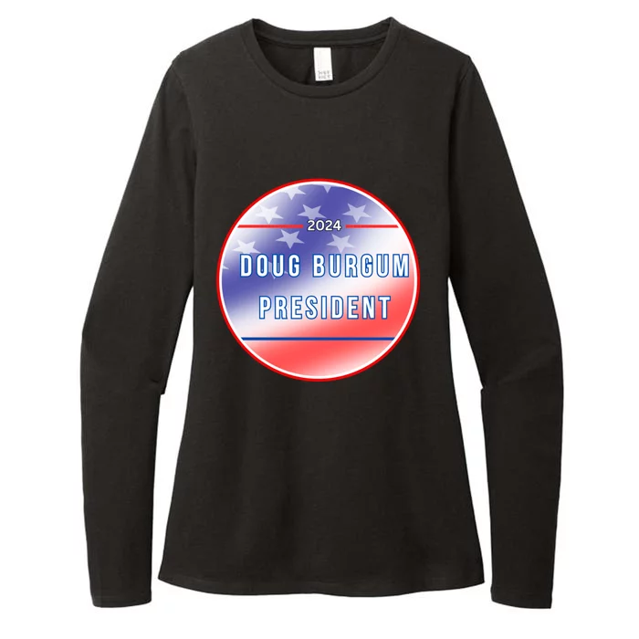 Doug Burgum 2024 Doug Burgum For Presidential Election Womens CVC Long Sleeve Shirt