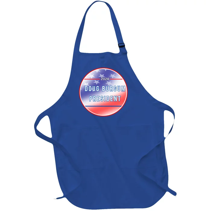 Doug Burgum 2024 Doug Burgum For Presidential Election Full-Length Apron With Pocket