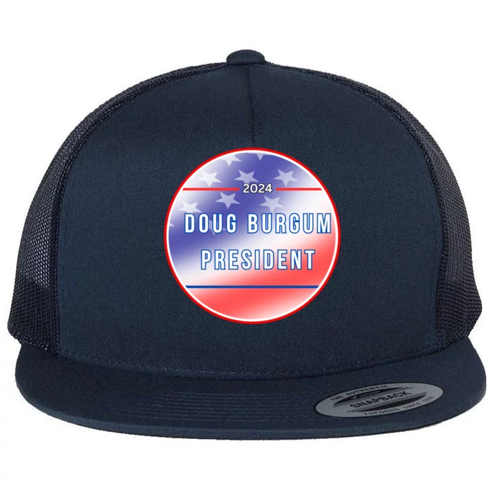 Doug Burgum 2024 Doug Burgum For Presidential Election Flat Bill Trucker Hat