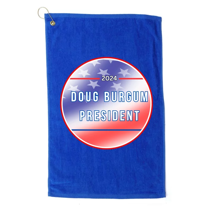 Doug Burgum 2024 Doug Burgum For Presidential Election Platinum Collection Golf Towel