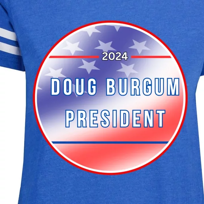 Doug Burgum 2024 Doug Burgum For Presidential Election Enza Ladies Jersey Football T-Shirt