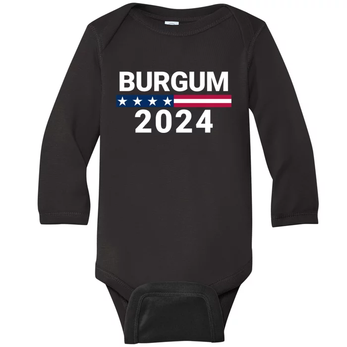 Doug Burgum 2024 Doug Burgum For Presidential Election Baby Long Sleeve Bodysuit