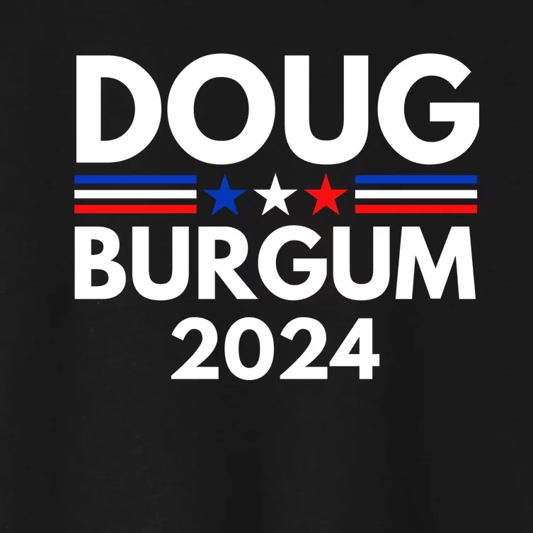 Doug Burgum 2024 Doug Burgum For Presidential Election 2024 Women's Crop Top Tee