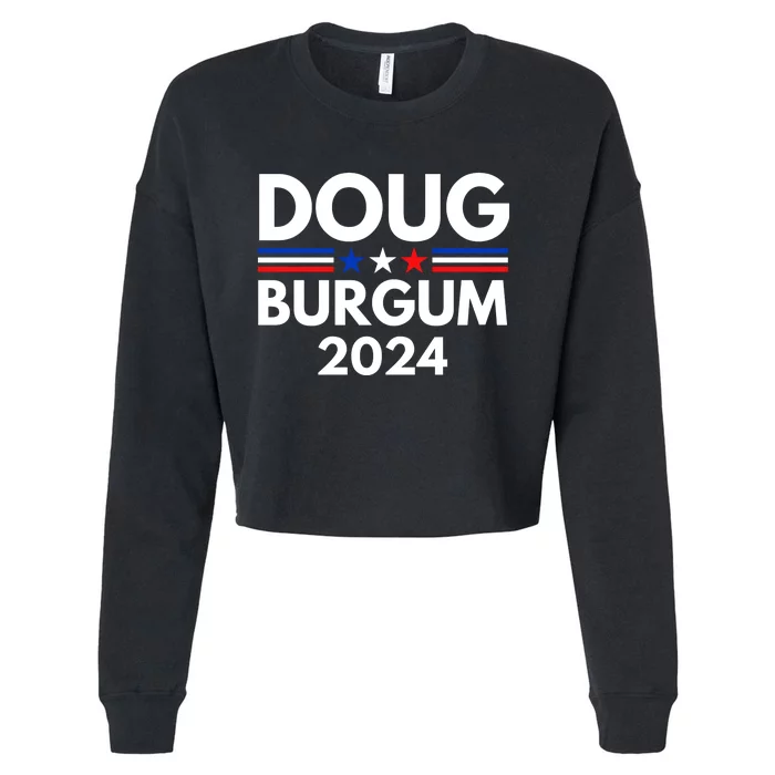 Doug Burgum 2024 Doug Burgum For Presidential Election 2024 Cropped Pullover Crew