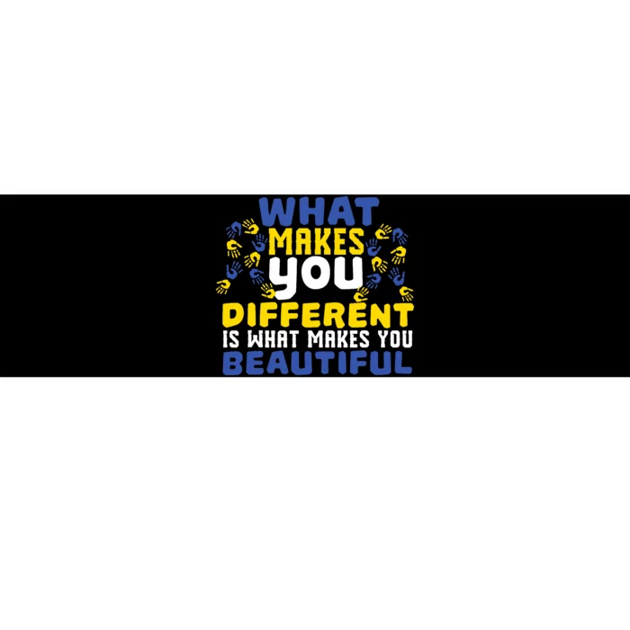 Different Beautiful 21 World Down Syndrome Awareness Day Bumper Sticker