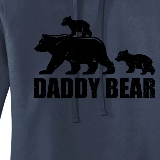 Daddy Bear 2 Cubs Daddy Bear Twin T Dad 2 T Women's Pullover Hoodie