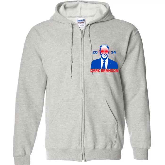 Dark Brandon 2024 Joe Biden Harris 2024 Election Full Zip Hoodie