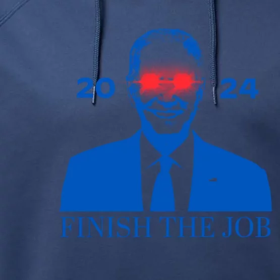 Dark Brandon 2024 Biden Harris 2024 Performance Fleece Hoodie