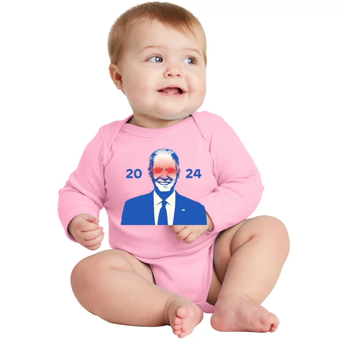 Dark Brandon 2024 Joe BidenS Campaign Baby Long Sleeve Bodysuit