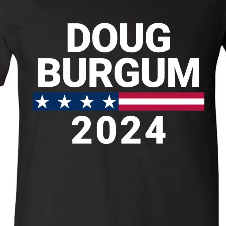 Doug Burgum 2024 Doug Burgum For Presidential Election 2024 V-Neck T-Shirt