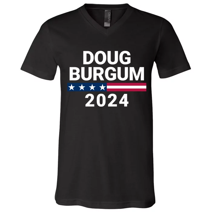 Doug Burgum 2024 Doug Burgum For Presidential Election 2024 V-Neck T-Shirt