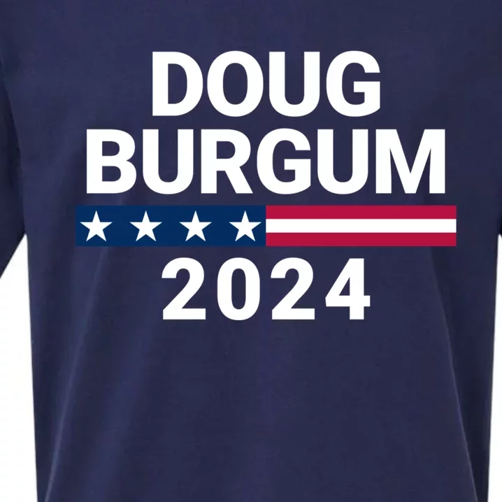 Doug Burgum 2024 Doug Burgum For Presidential Election 2024 Sueded Cloud Jersey T-Shirt