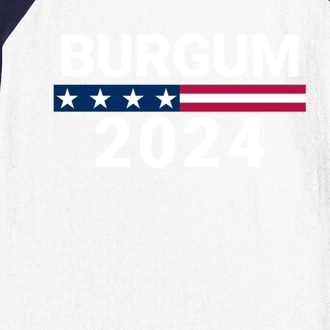 Doug Burgum 2024 Doug Burgum For Presidential Election 2024 Baseball Sleeve Shirt