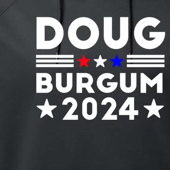 Doug Burgum 2024 Doug Burgum For Presidential Election 2024 Performance Fleece Hoodie