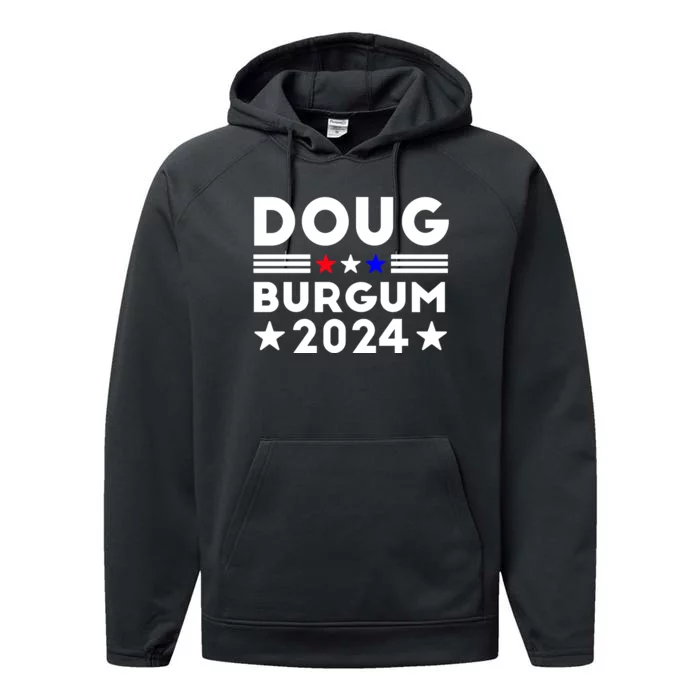 Doug Burgum 2024 Doug Burgum For Presidential Election 2024 Performance Fleece Hoodie