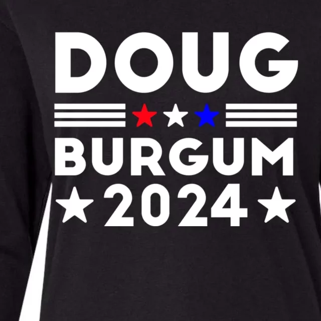 Doug Burgum 2024 Doug Burgum For Presidential Election 2024 Womens Cotton Relaxed Long Sleeve T-Shirt