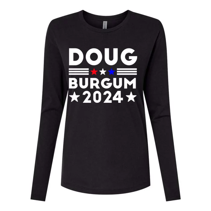 Doug Burgum 2024 Doug Burgum For Presidential Election 2024 Womens Cotton Relaxed Long Sleeve T-Shirt