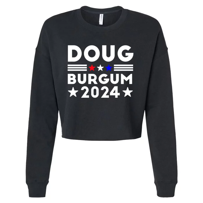 Doug Burgum 2024 Doug Burgum For Presidential Election 2024 Cropped Pullover Crew