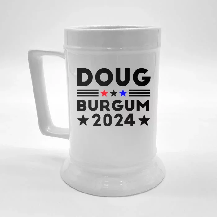 Doug Burgum 2024 Doug Burgum For Presidential Election 2024 Front & Back Beer Stein