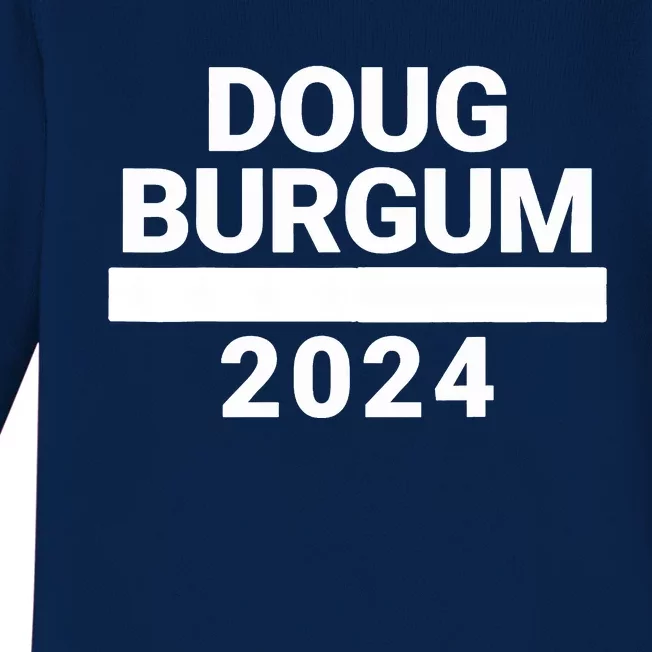 Doug Burgum 2024 Doug Burgum For Presidential Election 2024 Baby Long Sleeve Bodysuit