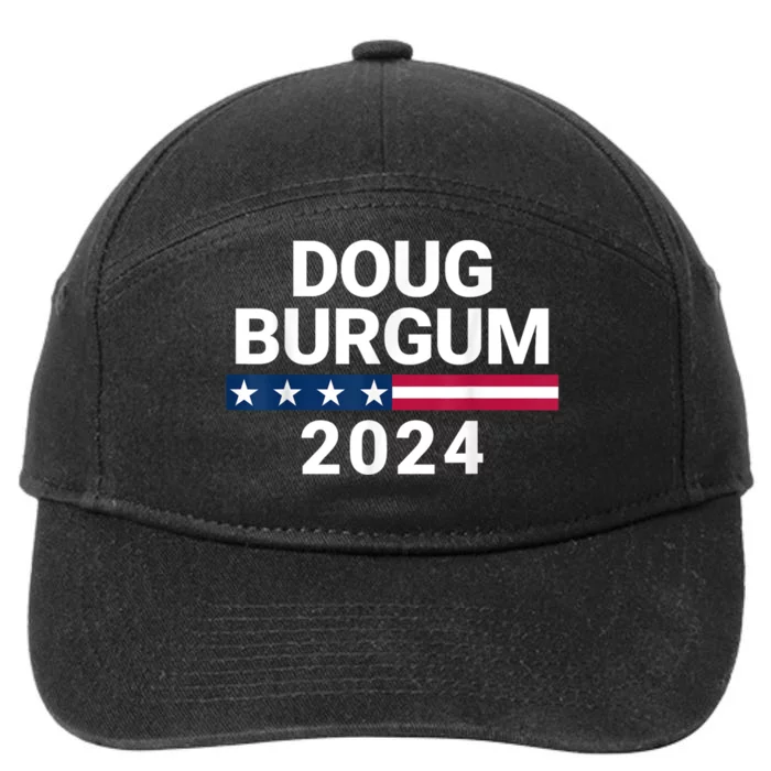 Doug Burgum 2024 Doug Burgum For Presidential Election 7-Panel Snapback Hat