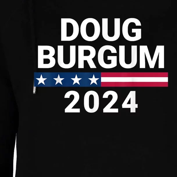 Doug Burgum 2024 Doug Burgum For Presidential Election Womens Funnel Neck Pullover Hood