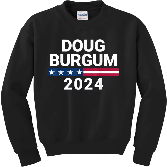 Doug Burgum 2024 Doug Burgum For Presidential Election Kids Sweatshirt