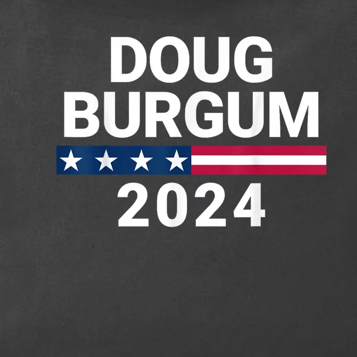 Doug Burgum 2024 Doug Burgum For Presidential Election Zip Tote Bag