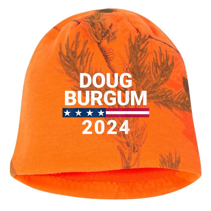 Doug Burgum 2024 Doug Burgum For Presidential Election Kati - Camo Knit Beanie