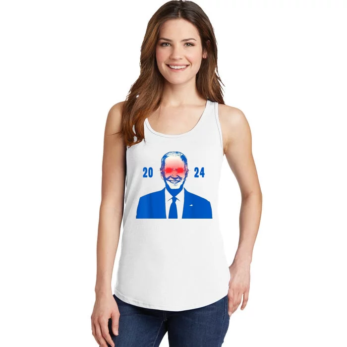 Dark Brandon 2024 Biden Funny New Campaign Ladies Essential Tank