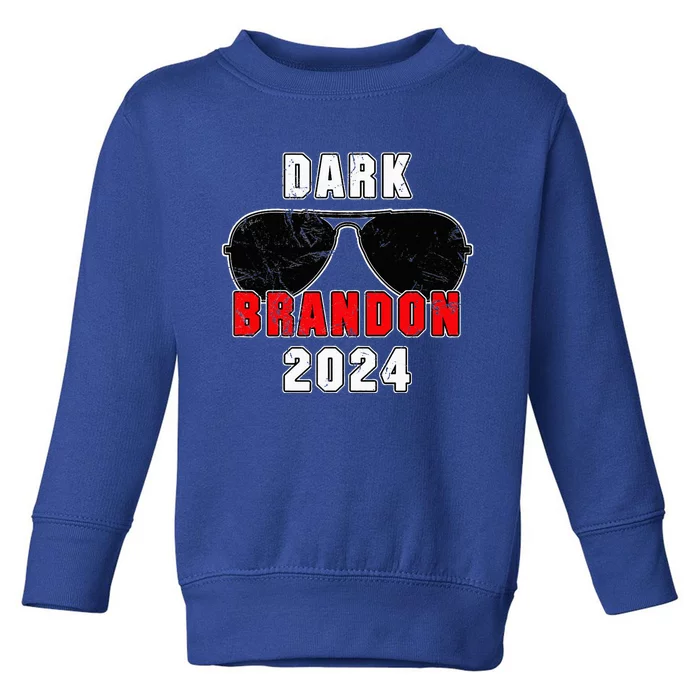 Dark Brandon 2024 CMon Man Vote Joe Pro Biden Toddler Sweatshirt