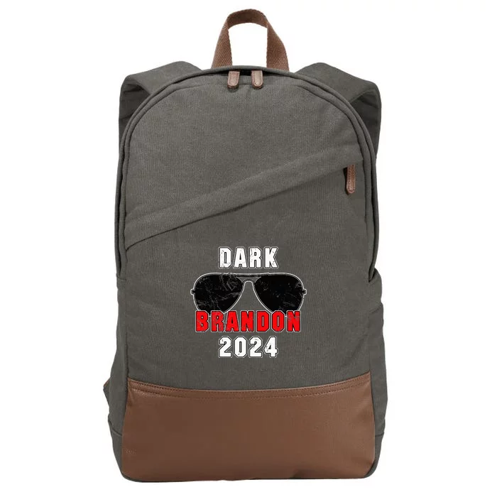 Dark Brandon 2024 CMon Man Vote Joe Pro Biden Cotton Canvas Backpack