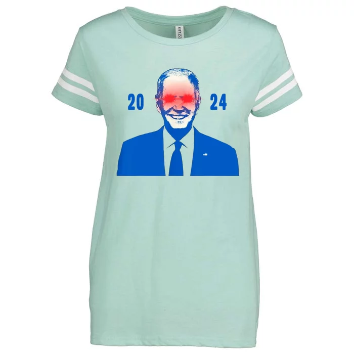 Dark Brandon 2024 Biden Funny New Campaign Enza Ladies Jersey Football T-Shirt