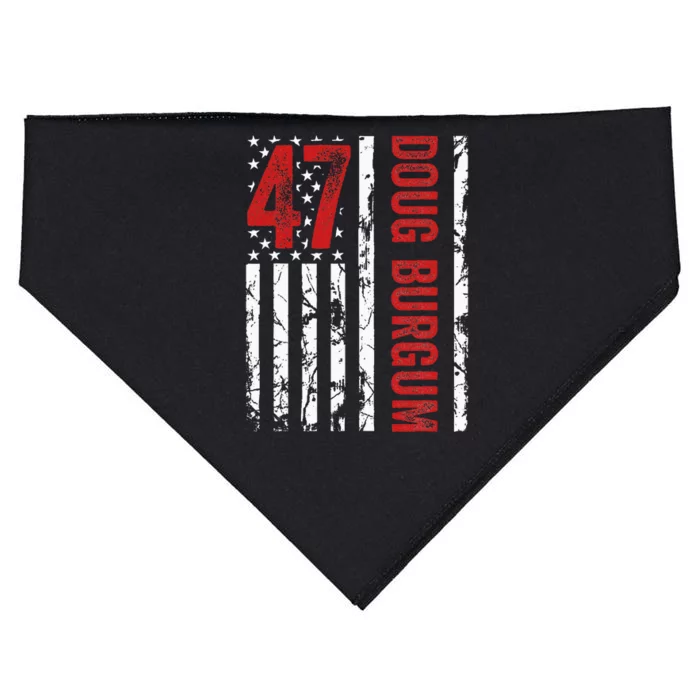 Doug Burgum 47th President 2024 Election USA-Made Doggie Bandana