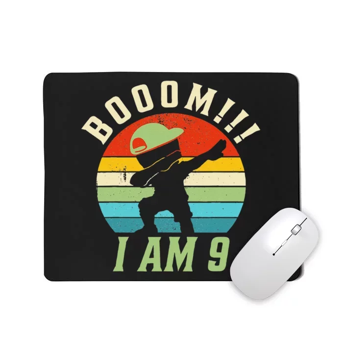 Dabbing Birthday 9 Years Old Birthday Outfit Mousepad