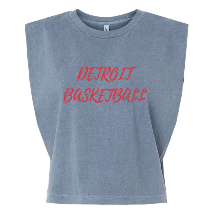 Detroit Basketball Garment-Dyed Women's Muscle Tee