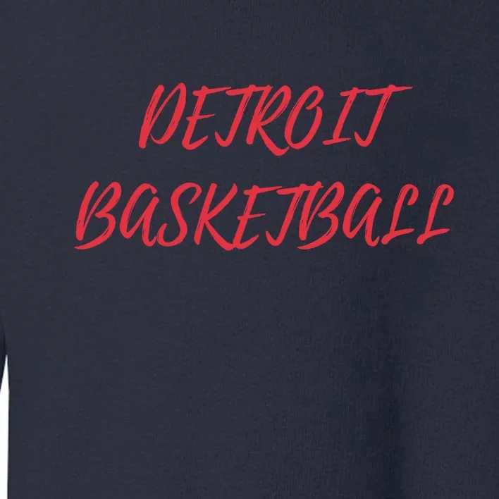 Detroit Basketball Toddler Sweatshirt