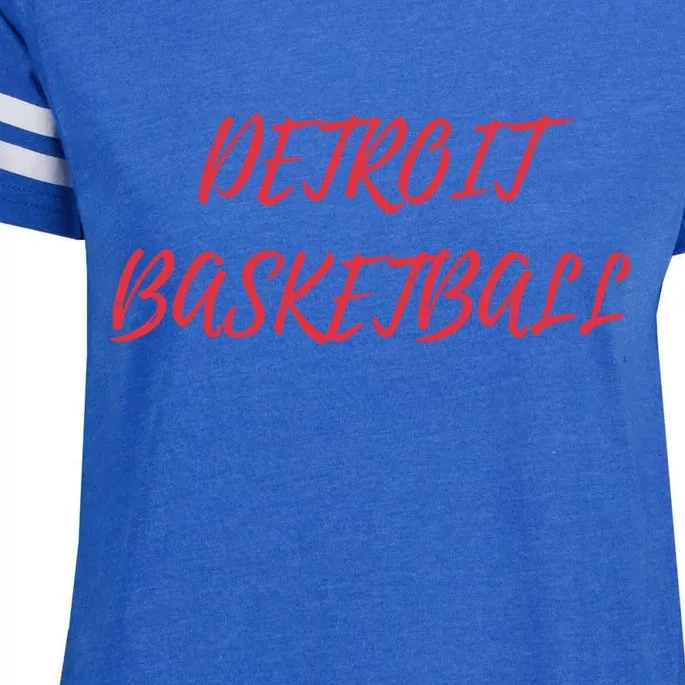 Detroit Basketball Enza Ladies Jersey Football T-Shirt