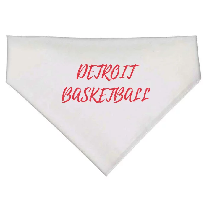 Detroit Basketball USA-Made Doggie Bandana