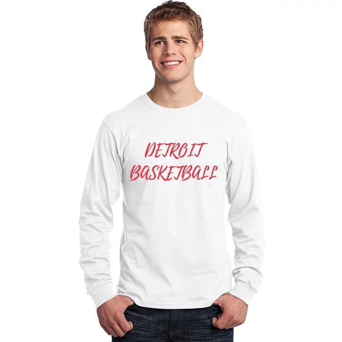 Detroit Basketball Long Sleeve Shirt