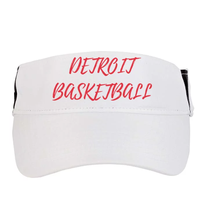 Detroit Basketball Adult Drive Performance Visor