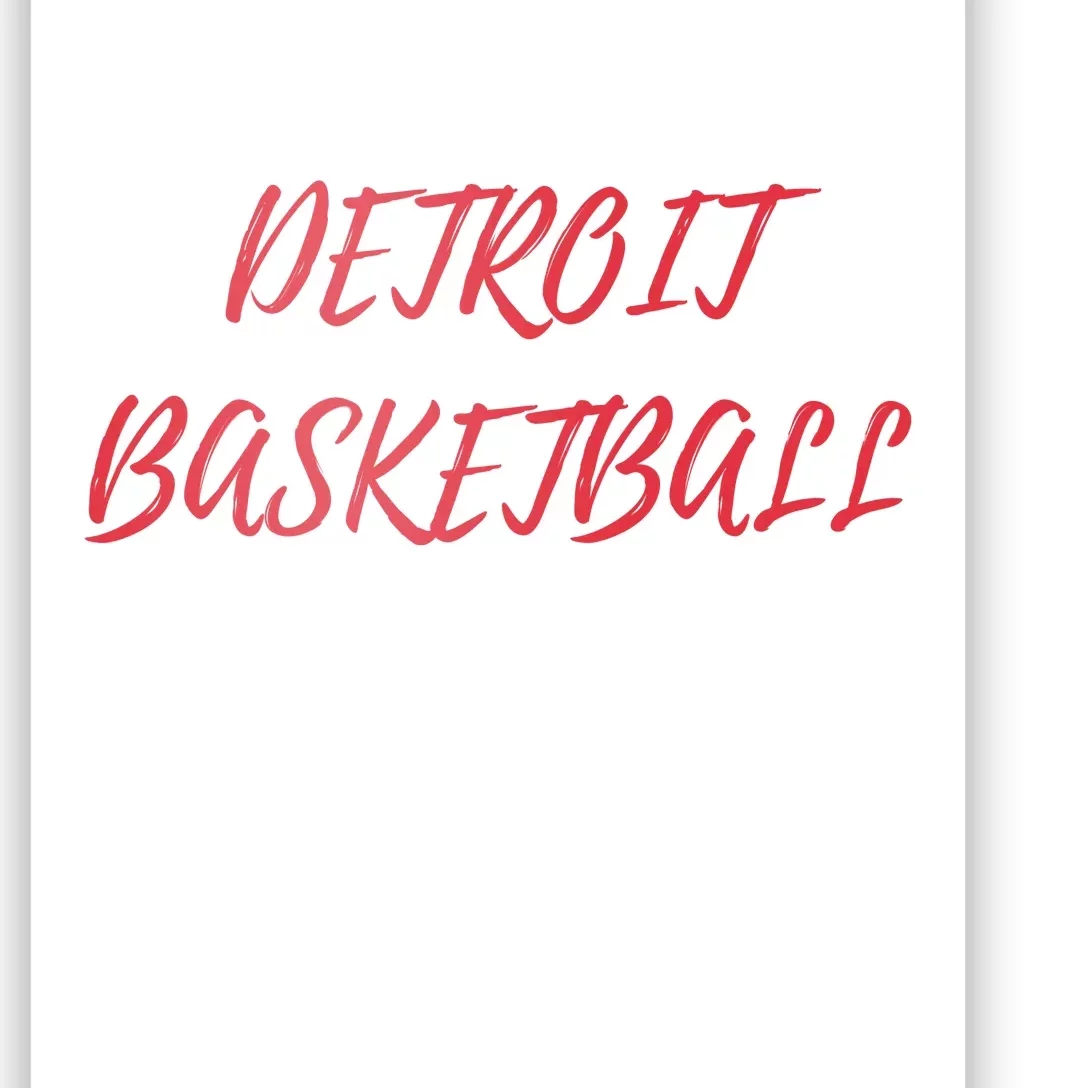 Detroit Basketball Poster